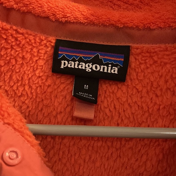 Orange Patagonia button pullover - Picture 2 of 3